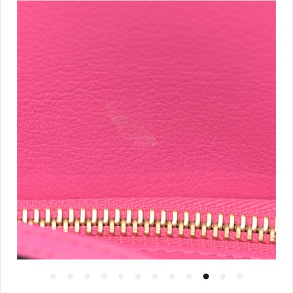 LOEWE Calfskin Leather Shoulder Crossbody Med Puzzle Bag in Fuchsia Pink Gold - Picture 10 of 12